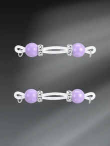 CIZME 1对可爱水晶假乳环，女士日常装饰配饰，彩色仿乳环，无需穿孔 - Fake Nipple Rings-2 - 查看 18