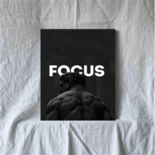 1 pieza Póster de arte de pared inspirador y motivacional - Citas positivas para oficina, gimnasio, decoración del hogar - Regalos de aliento - Frases positivas para decoración de paredes - Arte de pared de emprendedor - Pósteres de arte de pared vintage sin marco