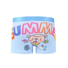 Paquetes 4 piezas calzoncillos Cómodos  y suaves con estampado para niños - Celeste - Ver 6