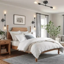 1pc 2/4 Bulb E27 Lamp Base Ceiling Lamp, Matte Black Modern Satellite Close To Ceiling Light, Chandelier Ceiling Fixture For Bedroom, Kitchen, Living Room, Dining Room - Black - View 10