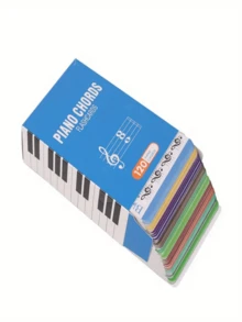 120pcs Piano Chord Flash Cards, FF Campfire Colorful Electric Piano Chord Fingering Diagrams, Piano Chord Flash Card Set With Colored Coding Charts - Ideal For Beginners, 12-Key Learning Kit, Easy For Music Theory And Fast Progress - Instrument Accessories, Piano Accessories, Suitable For Beginners, Musicians, Bands, Performance Events, Music Teaching, Beginner Gifts, Musician Gifts, String Instrument Accessories, New Year Gifts. - Multicolor - View 10