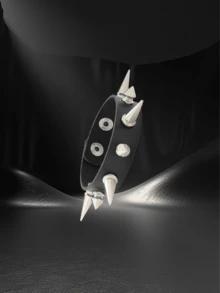 Yanxyad Punk Spiked Studded Bracelets For Men, Punk Studded Bracelet Set, Black Leather Rivet Punk Bracelet Cuff Wrap Bangle Snap Button Wristband & Gifts Women Men Bracelet Sets