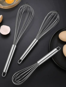 1 pezzo Frusta in acciaio inossidabile, piccolo utensile da cucina per sbattere uova e montare la panna, per la cottura di torte, accessori essenziali per la cucina Rama, per uso in cucina, per uso domestico, per ristoranti di alta qualità - Argento - Visualizzare 12