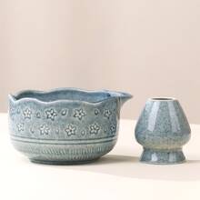 2件/5件抹茶套装，抹茶搅拌器套装包括抹茶碗、抹茶搅拌器、竹制抹茶搅拌器、勺子和抹茶筛，釉面陶瓷抹茶套装，适合茶爱好者 - 彩色 - 查看 11