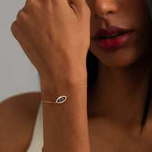 1pc Fashion Design Devil's Eye Cubic Zirconia Crystal Women Bracelet