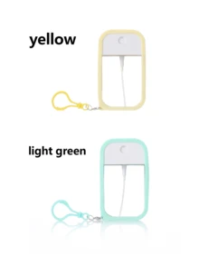 1件/2件 38ml/50ml 便携式高压喷雾瓶, 多种颜色可选, 简约可爱的多色卡片分体瓶, 可重复使用的酒精液体香水旅行便携瓶, 硅胶保护套, 细雾酒精洗手液, 可再填充便携式卡片喷雾瓶, 洗手液瓶,