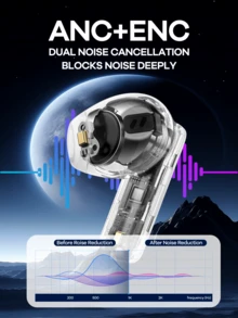最新升级版 Remax 无线蓝牙耳机带显示屏，20 小时播放时间，无线立体声耳机，触控，迷你耳机，舒适防汗运动耳机，耳机设计，白色 - 白色 - 查看 4