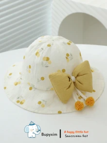1pc Infant/Toddler Bucket Hat, Suitable For Everyday Wear - Children's Bucket Hat - View 3