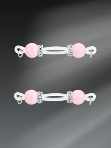 CIZME 1对可爱水晶假乳环，女士日常装饰配饰，彩色仿乳环，无需穿孔 - Fake Nipple Rings-2 - 查看 15