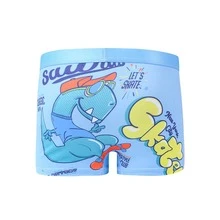 Paquetes 4 piezas calzoncillos Cómodos  y suaves con estampado para niños - Celeste - Ver 4