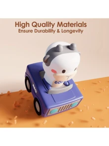 按压式汽车玩具动物赛车，玩具车套装，惯性汽车玩具儿童玩具车，送给男孩和女孩的完美礼物，男孩玩具，玩具车，玩具车，男孩汽车，汽车驾驶活动，婴儿玩具车，返校