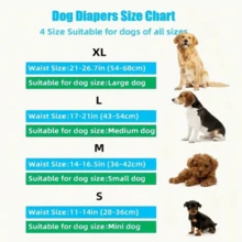 3PCS Male Dog Belly Band Wraps High Absorbency Male Dog Diapers Washable Belly Band For Male Dogs Incontinence And Puppy Training