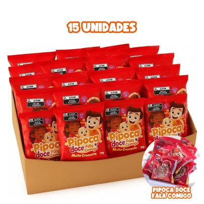 Pipoquinha Doce Com 15/20/30/40/50/60 Unidades 10g Cada Lembrancinha Festa - Fala Comigo