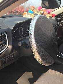 1pc Car Steering Wheel Sunshade Car Steering Wheel Cover Sunshade Car Interior Products