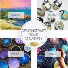 36色丙烯颜料套装，每瓶0.41液体盎司（12毫升），不褪色，色彩鲜艳，适合儿童、成人、艺术家，可用于画布、工艺品、木材绘画 - 是艺术家、学生、工艺品制作、DIY墙面和服装绘画的理想之选！