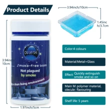 Areia para Cinzeiro Outdoor, Areia Mágica para Cinzeiro, Cinzeiros Sem Fumaça para Cigarros Internos, Extingue Rapidamente a Fumaça e Adsorve a Fuligem, Previne o Fumo Passivo, Eliminador de Odores, Aromatizante de Ar