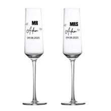 (Set Of 2) Personalized Champagne Flutes For Weddings, Engagements, And Anniversaries - Elegant Engraved Mr. And Mrs. Toasting Glasses Set - Customizable Shapes, Styles, And Colors - Perfect Gift For Newlyweds, Bridal Showers, And Romantic Celebrations - Unique Keepsake For Toasting Love And Happiness - Ideal For Wedding Receptions, Engagement Parties, And Special Occasions - Celebrate Your Love Story With Style!,Multi-Functional, Ornamental,Reusable,Custom,Personalized,Unique,Ideal Gifts For Him,Ideal Gifts For Her,Boyfriend,Dad,Girlfriend,Mom,Family,Friends,Tea Room,Home,Garden,Office,For Anniversaries,For Valentine's Day,For Mother's Day,For Birthdays,For Father's Day,For Graduation,For Weddings,For Housewarming,Customized Wine Glasses - Multicolor - View 40