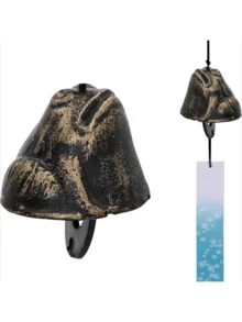 Japanese Traditional Lucky Small Wind Chimes For Outside, Iwachu Cast Iron Bless Temple Wind Bell Memorial And Sympathy Leaf Wind Chimes Indoor Garden Bell, Patio, Balcony (Leaf) - Animal Styles - View 29