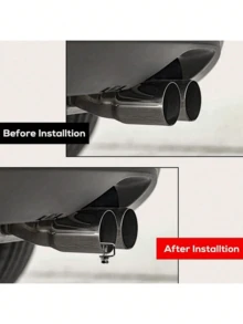 Blue Turbo Whistle Muffler Exhaust Pipe Sound Maker For Car Modification, Medium Size For Engine Displacement From 1.6 To 2.0l