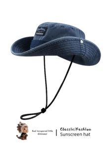قبعة دلو حماية من الشمس للرجال، قبعة كاوبوي حماية من الأشعة فوق البنفسجية للرحلات والتسلق والصيد، قبعة شمس يمكن ارتداؤها من الجنسين
