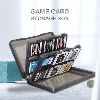 DATA FROG 28合1 便攜式遊戲卡收納硬殼，相容於 NEW 3DS / 3DS / DSi XL / DSi LL / DS Lite 遊戲配件