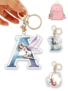 Dieser Acryl-Schlüsselanhänger mit Beschriftung, der ein Blumenfee-Muster zeigt, ist perfekt für Mädchen. Er kann als Kopfhörer-Anhänger, Tasche-Anhänger oder Auto-Schlüsselanhänger verwendet werden und ist damit ein tolles Geburtstagsgeschenk für Mitschüler, Freunde oder Kollegen.