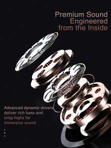 GENAI True Wireless Earbuds With Dual LED Display. Fashionable Metal Design, Ultra-Long Battery Life, Comfortable And Secure Fit.