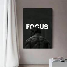 1 pieza Póster de arte de pared inspirador y motivacional - Citas positivas para oficina, gimnasio, decoración del hogar - Regalos de aliento - Frases positivas para decoración de paredes - Arte de pared de emprendedor - Pósteres de arte de pared vintage sin marco