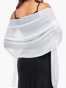 女士沙滩配饰柔软雪纺披肩，防紫外线沙滩/度假围巾，新娘婚礼伴娘披肩，适合派对、摄影