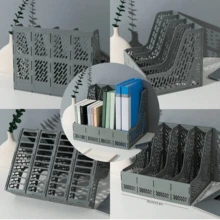 4層多層桌面收納架 多色文件架 32*25cm 文件/紙張收納盒 學生書桌置物架 返校季 學用品 - 彩色 - 查看 18