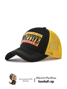 1pc Unisex Baseball Cap, Casual Street Wear Sun Hat, Outdoor Hiking Accessory, Unisex Couple Design