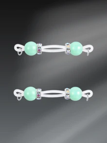 CIZME 1对可爱水晶假乳环，女士日常装饰配饰，彩色仿乳环，无需穿孔 - Fake Nipple Rings-2 - 查看 20