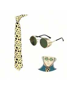 男士豹纹领带，适合搭配西装外套