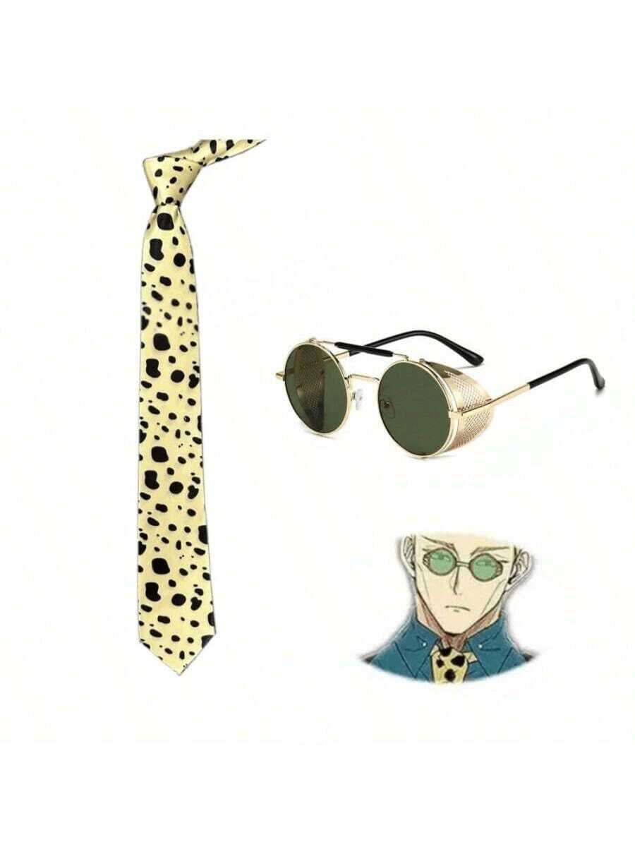 男士豹纹领带，适合搭配西装外套