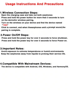 Wireless Earbuds, Headphones With ENC Noise Canceling Translucent Earphones, HiFi Dual Stereo Microphone Mini In-Ear Earbuds With Charging Case