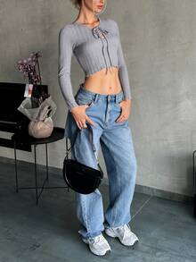 DUKEZA Women Tops - Grey - View 3