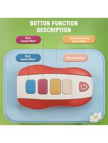 儿童玩具音乐车钥匙发声智能遥控汽车声音角色扮演儿童益智玩具声音唱歌玩具礼物 - 彩色 - 查看 6