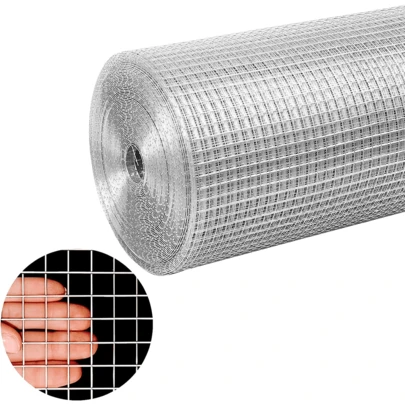 Lislark 30M Length Welded Wire Mesh Galvanised Fence Aviary Rabbit Hutch Chicken Run Coop Pet