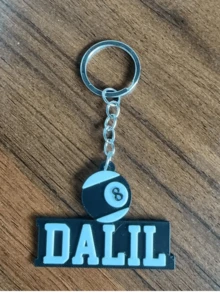 1 paquete Llavero personalizado con nombre y opción de varios deportes, impreso en 3D en plástico, accesorio de regalo con tema deportivo, multicolor, mini pelota, para cumpleaños, aniversarios, graduaciones, días de juego, con lentejuelas, colorido, lindo, adorable, estilo Y2K, kawaii, divertido, elegante, personalizado, único, ideal para ella, novia, niños, familia, amigos, organizador de viaje - Multicolor - Ver 10