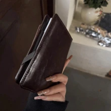 1 件多功能护照夹和卡夹，PU 皮革护照套，适合旅行、学校、度假、商务旅行、男女通用，多功能护照夹卡夹身份证登机牌、储物袋票夹钱包一体式女士 - 彩色 - 查看 5