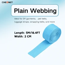 1pc PP Webbing Canvas Polyester Ribbon, Suitable For Backpack Binding, Bag Crafts DIY, Belt Bags, Pet Supplies