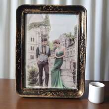 1pc 7-Inch Photo Frame, For Photo Display, Home Room, Living Room, Office Decor, Suitable For Christmas, Valentine's Day, Easter (Frame Material: ABS Plastic) Gifts Birthday Graduation Home Decor Christmas Decorations Room Decor - Bronze - View 2