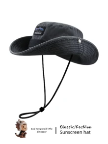 قبعة دلو حماية من الشمس للرجال، قبعة كاوبوي حماية من الأشعة فوق البنفسجية للرحلات والتسلق والصيد، قبعة شمس يمكن ارتداؤها من الجنسين