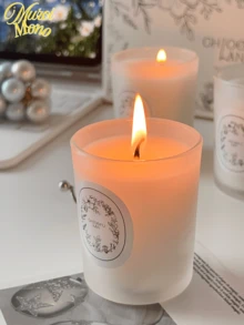 <静谧奢华，温柔香氛>，3/盒/1pc创意沙杯蜡烛盒，香薰蜡烛，采用天然大豆蜡制成，多种香味供您选择。纯天然植物香氛，花果香调，适合送给女朋友、礼物、母亲节、女生、情人节礼物