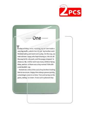 2 件屏幕保护膜适用于新款 Kindle Paperwhite 11 代 2021 6.8 英寸 / 全新 Kindle 2022 6 英寸 / 7 英寸 Kindle Paperwhite 12 代 2024，Colorsoft 签名版，6 英寸 Kindle 11 代 2024 / Kindle 10 代 2019 2018 Kindle Paperwhite 1/2/3 - 防眩光哑光软膜，阅读护眼罩，Kindle 11 防刮阅读膜，生日、家人、朋友礼物垫屏幕保护膜，垫配件屏幕保护必需品，适用于日常保护、办公室、家庭防水防震防摔防刮