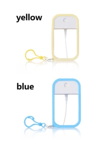 1件/2件 38ml/50ml 便携式高压喷雾瓶, 多种颜色可选, 简约可爱的多色卡片分体瓶, 可重复使用的酒精液体香水旅行便携瓶, 硅胶保护套, 细雾酒精洗手液, 可再填充便携式卡片喷雾瓶, 洗手液瓶,