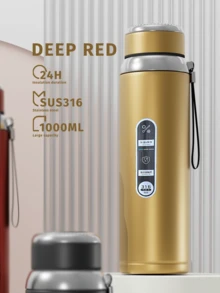 1L/33.81oz Thermal Water Bottle Keep Cold And Hot Water Bottle For Water Tea Coffee Vacuum Flasks Stainless Steel Bottle Can Be Used As A Water Cup Back To School