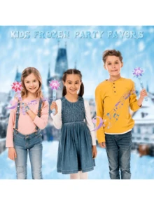 1pc Glittering Frozen Snowflake Wand Toy- Interactive Light & Sound Magic Wand Toy For Girls - Motion Sensitive, Enchanting Effects - Perfect For Birthday Parties And Princess Playtime,Toys For Kids,Frozen Girls,Frozen Dress>Slight Stretch,Frozen Dress,Frozen,Frozen Toys