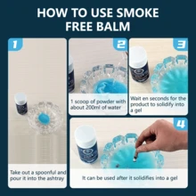 Areia para Cinzeiro Outdoor, Areia Mágica para Cinzeiro, Cinzeiros Sem Fumaça para Cigarros Internos, Extingue Rapidamente a Fumaça e Adsorve a Fuligem, Previne o Fumo Passivo, Eliminador de Odores, Aromatizante de Ar