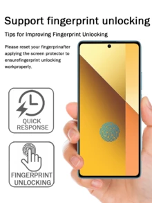 2 片高清钢化玻璃屏幕保护膜，适用于小米 15、15Pro、14、13、13Pro、红米 K80 等机型。防油、防水、防指纹、防刮、防震、防摔、无白边、无气泡、易于安装、高清清晰。适合作为生日、复活节、生日、圣诞节、家人、朋友、男朋友的礼物 - 無色 - 查看 5